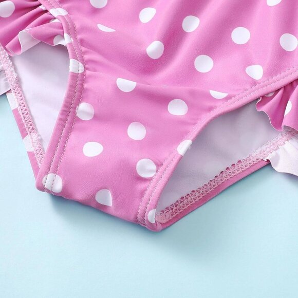 Toddler Baby Girls 2-Piece Swimsuit – Ruffle Tankini &‎ Bikini Bottom 12-18mo - Picture 3 of 6